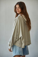 Load image into Gallery viewer, Knit Cotton Drop Shoulder Sweatshirt Hoodie
