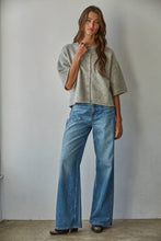 Load image into Gallery viewer, Knit Sweater Quarter Sleeve Button Up Cardigan Top
