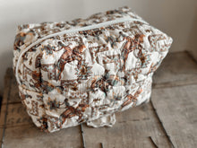 Load image into Gallery viewer, Kit Purple Quilted Makeup Bag
