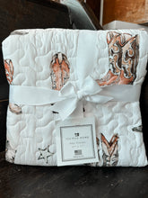 Load image into Gallery viewer, Thunderbird Boots Neutral Baby Blanket

