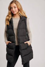 Load image into Gallery viewer, Hooded Zipper Down Vest
