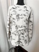 Load image into Gallery viewer, Western Sweatshort/Sweatshirt Matching Set
