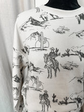 Load image into Gallery viewer, Western Sweatshort/Sweatshirt Matching Set
