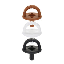 Load image into Gallery viewer, Sweetie Soother™ Silicone Pacifier Set of 3 Coffee &amp; Cream
