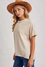 Load image into Gallery viewer, CREW NECK KNIT T-SHIRT
