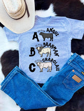 Load image into Gallery viewer, ABC Cow tshirt
