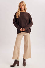 Load image into Gallery viewer, CENTER SEAM OVERSIZED KNIT SWEATER
