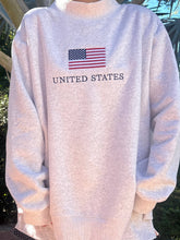 Load image into Gallery viewer, United States Flag Embroider Mockneck Sweatshirt
