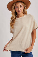 Load image into Gallery viewer, CREW NECK KNIT T-SHIRT
