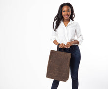 Load image into Gallery viewer, Waxed Canvas Market Tote
