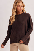 Load image into Gallery viewer, CENTER SEAM OVERSIZED KNIT SWEATER
