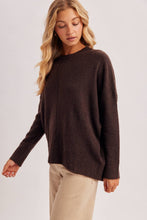 Load image into Gallery viewer, CENTER SEAM OVERSIZED KNIT SWEATER
