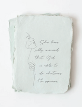 Load image into Gallery viewer, &quot;She Lives Convinced God...&quot; Religious Greeting Card
