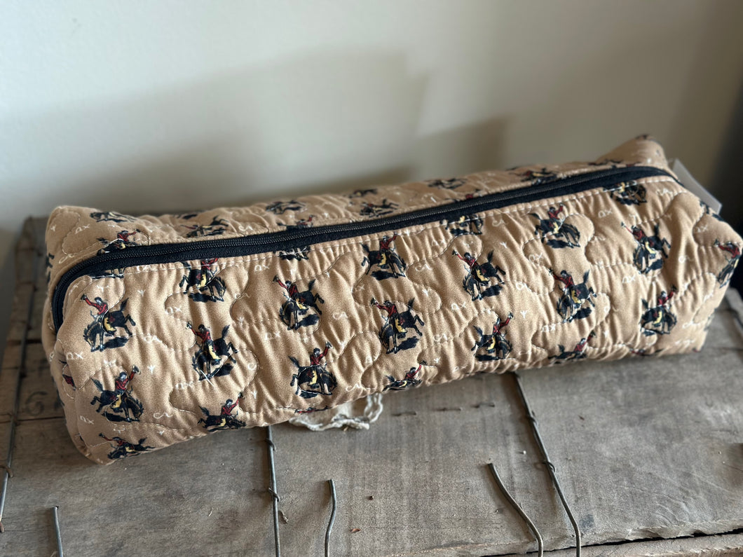 Lazy J Gold Quilted Hot Tools Bag
