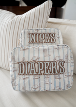 Load image into Gallery viewer, Wipes Pouch - Western Blues Clear Coat Bag
