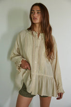 Load image into Gallery viewer, Woven Cotton Long Sleeve Top
