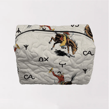 Load image into Gallery viewer, Lazy J Linen Makeup Bag
