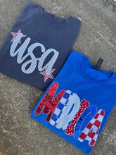 Load image into Gallery viewer, Denim USA Patriotic 4th of July Short Sleeve
