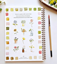 Load image into Gallery viewer, Flowers Watercolor Workbook
