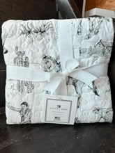 Load image into Gallery viewer, Birdie Black Baby Blanket
