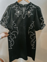 Load image into Gallery viewer, Black Embroidered Dress

