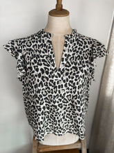Load image into Gallery viewer, Cheetah Ruffle Top
