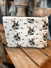 Load image into Gallery viewer, Lazy J Linen Makeup Bag
