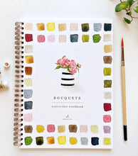 Load image into Gallery viewer, Bouquets Watercolor Workbook
