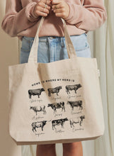 Load image into Gallery viewer, home is where my herd is - canvas tote
