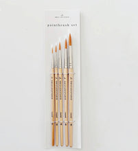 Load image into Gallery viewer, Watercolor Paintbrush Set -  5 brushes
