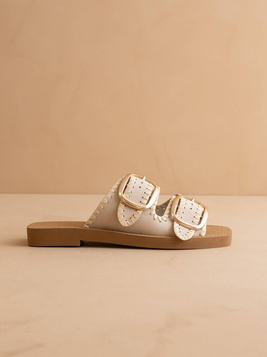 The Tivoli Bone | Fun Double Buckle Sandal