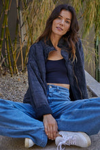 Load image into Gallery viewer, Long Sleeve Quilted Knit Mineral Washed Jacket
