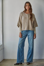 Load image into Gallery viewer, Knit Sweater Quarter Sleeve Button Up Cardigan Top
