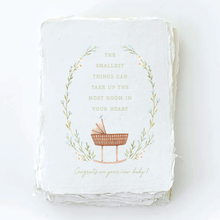 Load image into Gallery viewer, &quot;Congrats on your new baby&quot; Bassinet Greeting Card
