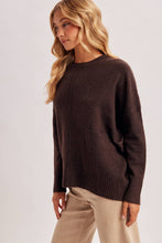 Load image into Gallery viewer, CENTER SEAM OVERSIZED KNIT SWEATER
