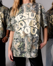 Load image into Gallery viewer, Jesus Loves You || Heavyweight Camo Tee || Oversized
