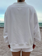 Load image into Gallery viewer, White American Flag Dog Mockneck Sweatshirt 100% Cotton
