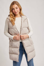 Load image into Gallery viewer, Hooded Zipper Down Vest
