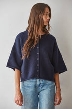 Load image into Gallery viewer, Knit Sweater Quarter Sleeve Button Up Cardigan Top
