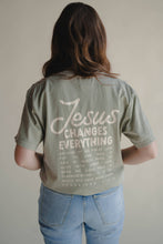 Load image into Gallery viewer, Jesus Changes Everything Tee | Women&#39;s Christian Tee

