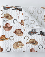 Load image into Gallery viewer, Tossed Hat Neutral White Baby Blanket
