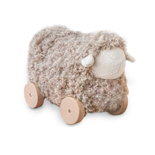 Load image into Gallery viewer, BUTTON // pull-along sheep taupe
