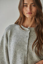 Load image into Gallery viewer, Knit Sweater Quarter Sleeve Button Up Cardigan Top
