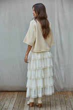 Load image into Gallery viewer, Knit Sweater Quarter Sleeve Button Up Cardigan Top
