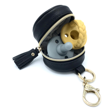 Load image into Gallery viewer, Black Diaper Bag Charm Pod Keychain
