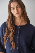 Load image into Gallery viewer, Knit Sweater Quarter Sleeve Button Up Cardigan Top
