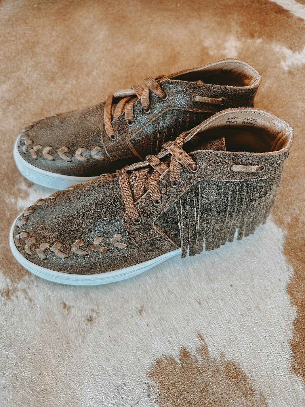 Cheyenne Leather Fringe Moccasin Sneakers