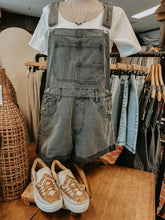 Load image into Gallery viewer, Black Denim Overalls
