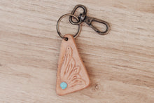 Load image into Gallery viewer, Tooled Leather Keychain
