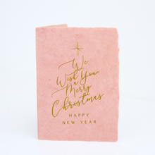 Load image into Gallery viewer, &quot;Wish You A Merry Christmas&quot; Tree Mauve Greeting Card
